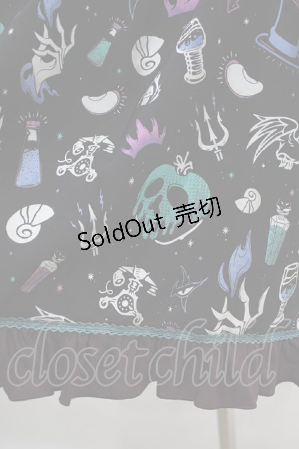 画像5: metamorphose / 【プラスサイズ】Disney villainsジャンパースカートセット プラスサイズ ブラック H-23-11-23-014-ME-OP-NS-ZH (5)