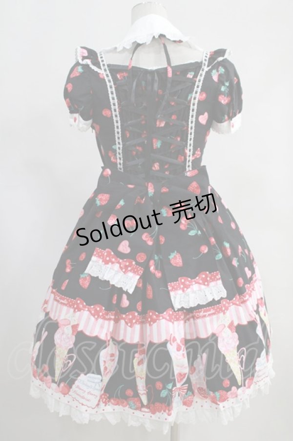 画像2: Angelic Pretty / Strawberry Parlouｒワンピース Free ブラック H-23-11-27-022-AP-OP-NS-ZH (2)