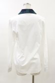画像2: Jane Marple / チェックカラーのシャツブラウス  白×グリーンチェック H-23-12-11-033-JM-BL-KB-ZT011 (2)