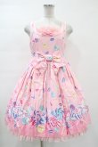 画像1: Angelic Pretty / Candy Treatジャンパースカート Free ピンク H-23-12-21-1026-AP-OP-NS-ZH (1)