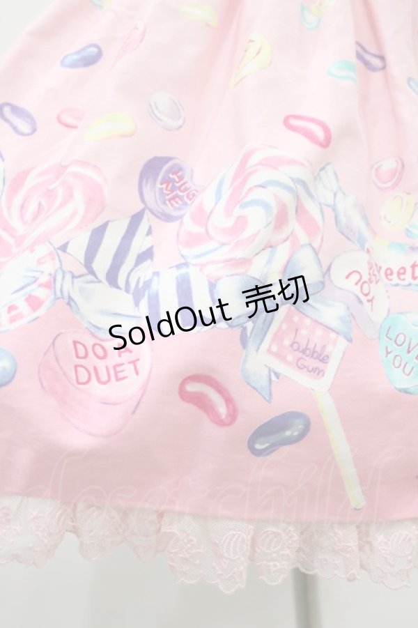 画像5: Angelic Pretty / Candy Treatジャンパースカート Free ピンク H-23-12-21-1026-AP-OP-NS-ZH (5)