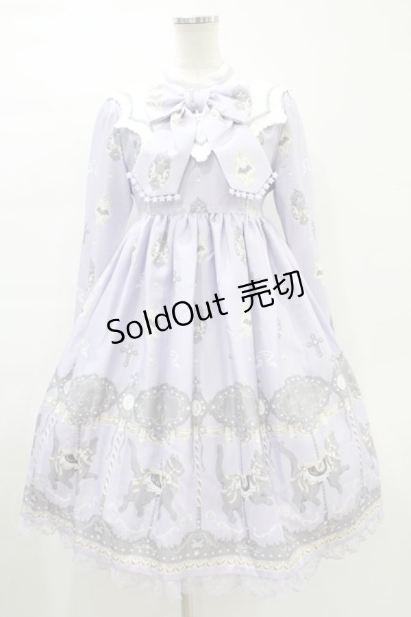 画像1: Angelic Pretty / Dream Cat Go Roundワンピース Free ラベンダー H-23-12-21-1028-AP-OP-NS-ZH (1)