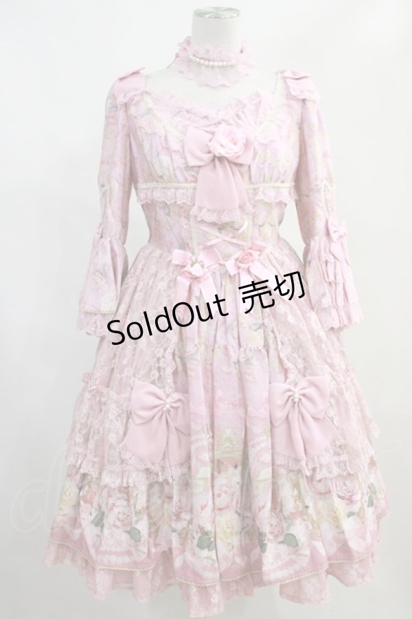 画像1: Angelic Pretty / Rose Museum Dress Free ピンク H-24-01-05-012-AP-OP-NS-ZH (1)