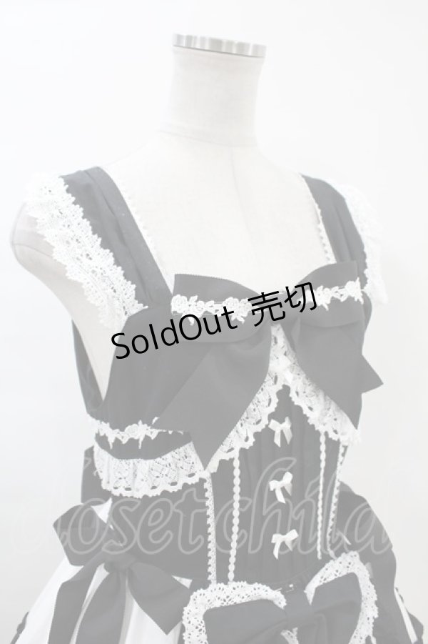 画像4: BABY,THE STARS SHINE BRIGHT / Roselina rubanジャンパースカート Free ブラック H-24-01-13-1030-BA-OP-NS-ZH (4)
