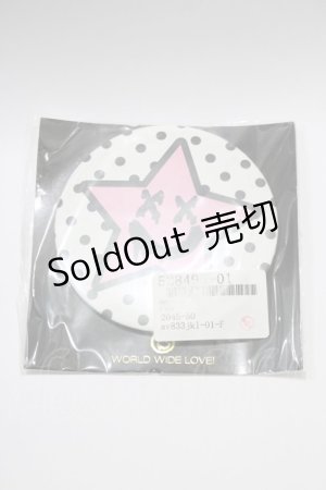 画像: WORLD WIDE LOVE！(Rydia) / 缶バッチ  白 H-H-25-07-11-1020-PU-ZA-KB-ZH