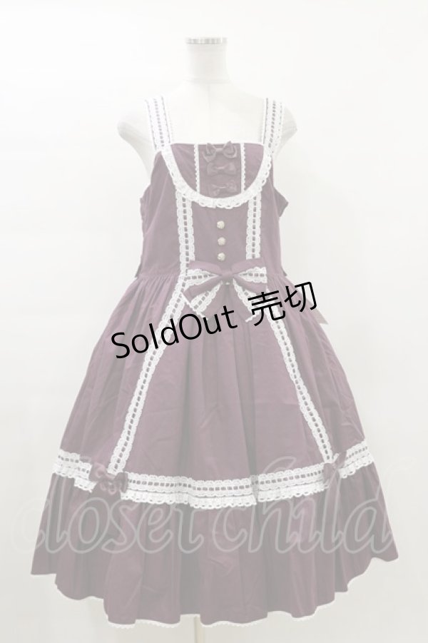 画像4: metamorphose / 【プラスサイズ】はしごレースリボンケープ付きジャンパースカート (無地) プラスサイズ 紫×白(Purple/White) H-24-02-04-1088-ME-OP-NS-OS (4)