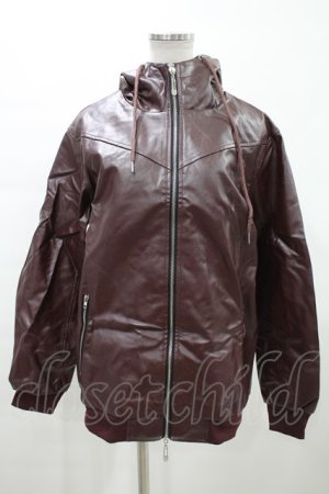 画像: NieR Clothing / レザーZIPパーカー H-24-02-07-083-PU-TO-KB-ZT-CL001