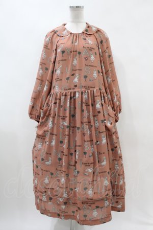 画像: Jane Marple / The nursery Alice tablier dress  アプリコットブラウン H-24-02-16-1027-JM-OP-KB-ZT304