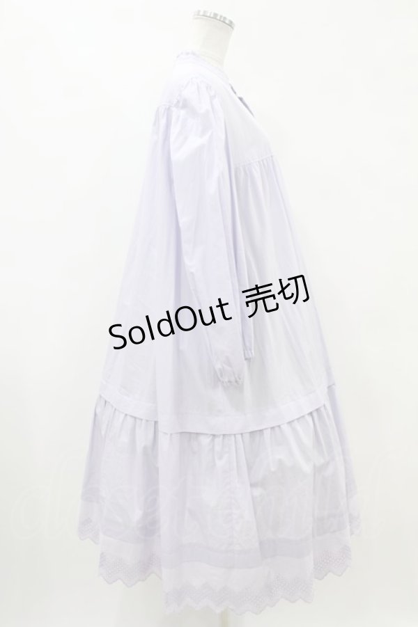 画像3: Jane Marple / Jagged laceティアードドレス  ライラック H-24-02-16-1030-JM-OP-KB-ZH (3)