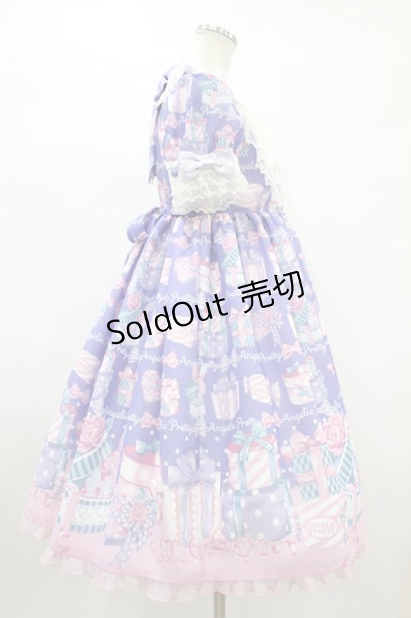 画像3: Angelic Pretty / ラッピングハートワンピース(2020) Free ブルー H-24-02-22-1011-AP-OP-NS-ZH (3)