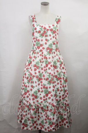 画像: Jane Marple / Strawberry gardenのストラップドレス Free 白 H-24-02-23-1018-JM-OP-KB-ZH