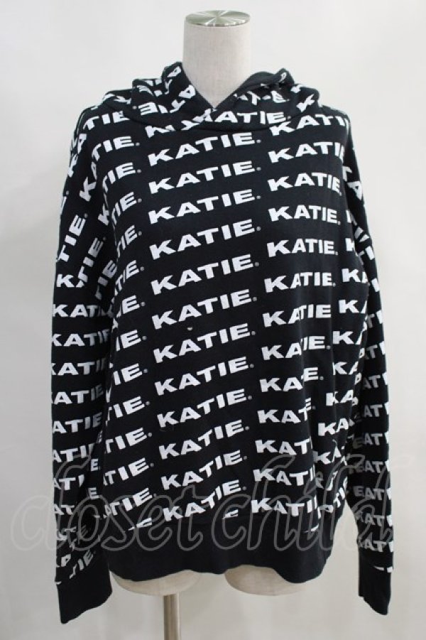 画像1: Katie / KATIE LOGO FAB BIG HOODIE  黒 H-24-02-26-061-LO-TO-KB-ZH (1)