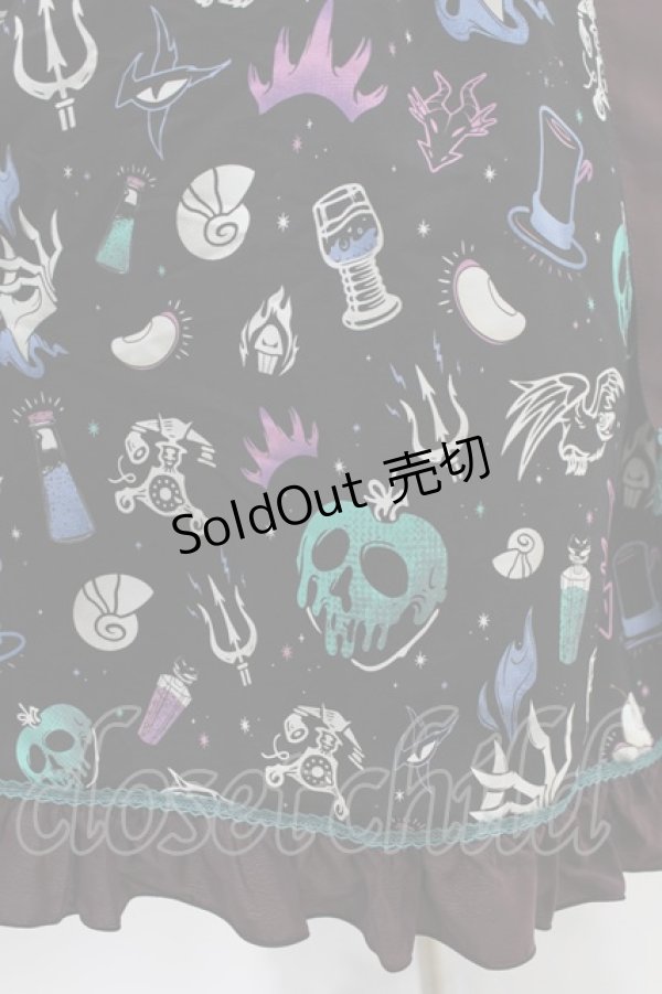 画像5: metamorphose / 【プラスサイズ】Disney villainsジャンパースカートセット プラスサイズ ブラック H-24-03-15-1023-ME-OP-NS-ZH (5)