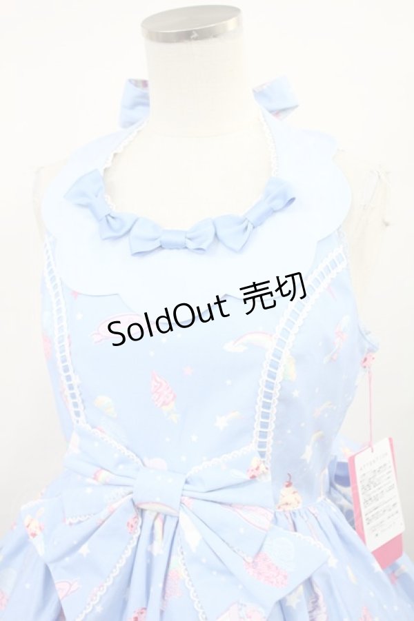 画像4: Angelic Pretty / MilkyPlanetジャンパースカートSet Free サックス H-24-03-21-1019-AP-OP-NS-ZH (4)