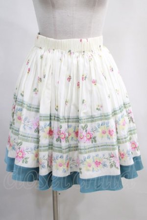 画像: Jane Marple Dans Le Saｌon / Vintage Ribbon Flowerのミニスカート  オフ H-24-03-23-025-JM-SK-KB-ZH