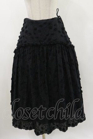 画像: Jane Marple / Cut flower lace dress skirt  ブラック H-24-03-28-070-JM-SK-KB-ZH