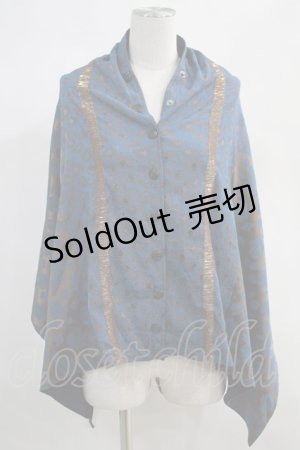 画像: 【SALE】Qutie Frash / マルチストール  ブルー H-24-03-30-028-QU-ZA-KB-ZT280