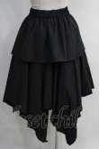 画像3: NieR Clothing / フロントZIPイレギュラースカート  黒 H-24-04-06-016-PU-SK-KB-ZH (3)