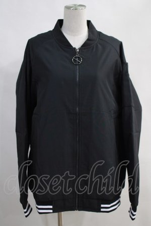 画像: NieR Clothing /OUSON JACKET  黒×白 H-24-04-06-017-PU-JA-KB-ZT205
