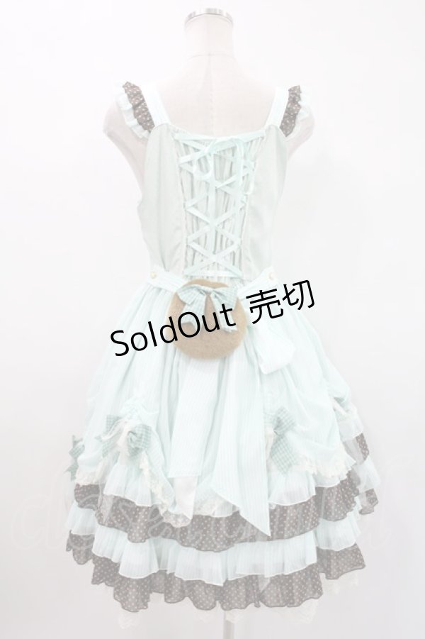 画像3: BABY,THE STARS SHINE BRIGHT / MY ANNIVERSARY/くまちゃんジャンパースカート Free ミント H-24-04-16-024-BA-OP-NS-ZH (3)