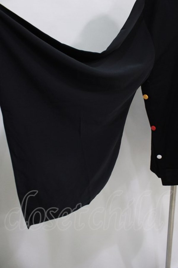 画像5: NieR Clothing / 着物袖風シャツ  黒 H-24-04-16-1023-PU-BL-KB-ZH (5)