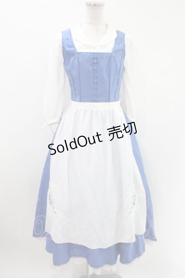 画像1: Secret Honey / Little town Dress(Beauty and the Beast ver) Free ブルー H-24-04-16-012-CA-OP-NS-ZH (1)