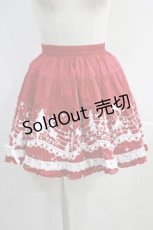 画像: PUTUMAYO / 音符ネコスカート  赤 H-24-04-21-034-PT-SK-KB-ZH