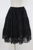 画像1: Victorian maiden / ボリュームシフォンペチコートスカート Free ブラック H-24-04-27-036-CL-SK-NS-ZH (1)