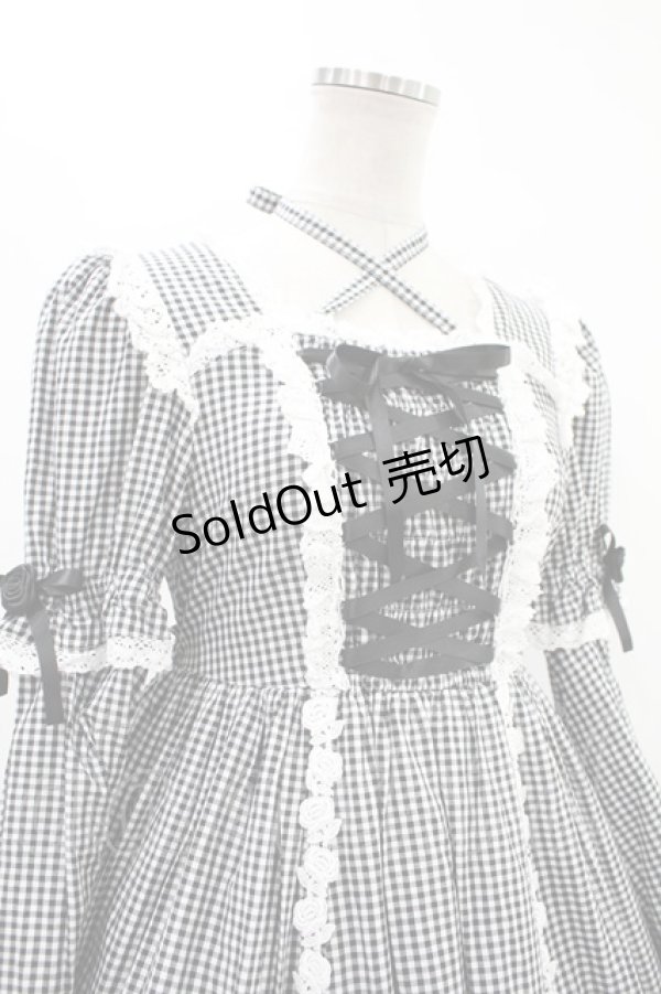 画像4: BABY,THE STARS SHINE BRIGHT / ギンガムチェック巻きバラドールワンピースセット Free ブラック H-24-04-27-011-BA-OP-NS-ZH (4)
