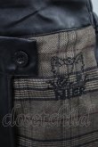 画像3: NieR Clothing / インパン付きフェイクレザースカート  黒×茶 H-24-04-28-059-PU-SK-KB-ZT203 (3)
