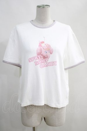 画像: Candy Stripper / SPRY ROMP CANDY RINGER Tシャツ 2 白 H-24-05-03-1044-PU-TO-KB-ZH