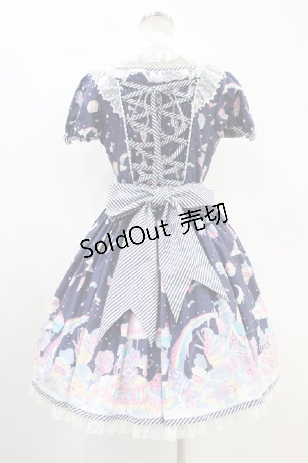 画像2: Angelic Pretty / MilkyPlanetワンピース Free ネイビー H-24-05-09-1017-AP-OP-NS-ZH (2)