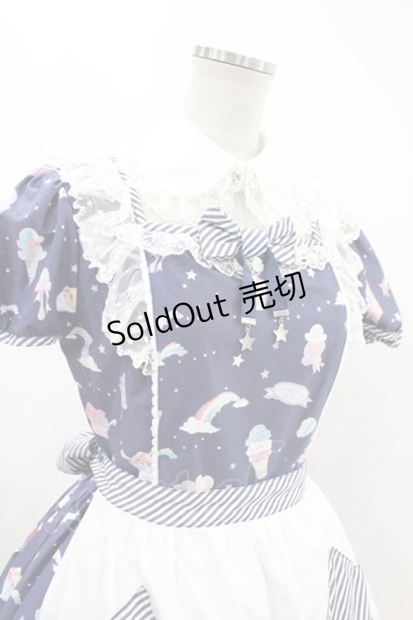 画像4: Angelic Pretty / MilkyPlanetワンピース Free ネイビー H-24-05-09-1017-AP-OP-NS-ZH (4)