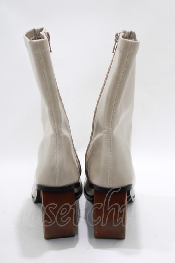 画像3: merry jenny / heart wood heel boots L ベージュ H-24-05-17-1069-LO-SH-KB-ZH (3)