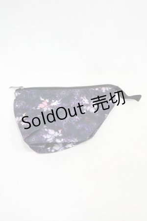 画像: NieR Clothing / ポーチ  和柄九尾柄 H-25-07-23-1010-PU-ZA-KB-ZH
