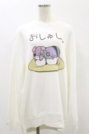 画像: NieR Clothing / プリントSWEAT  2XL 白 H-25-05-11-1031-PU-TO-KB-ZH