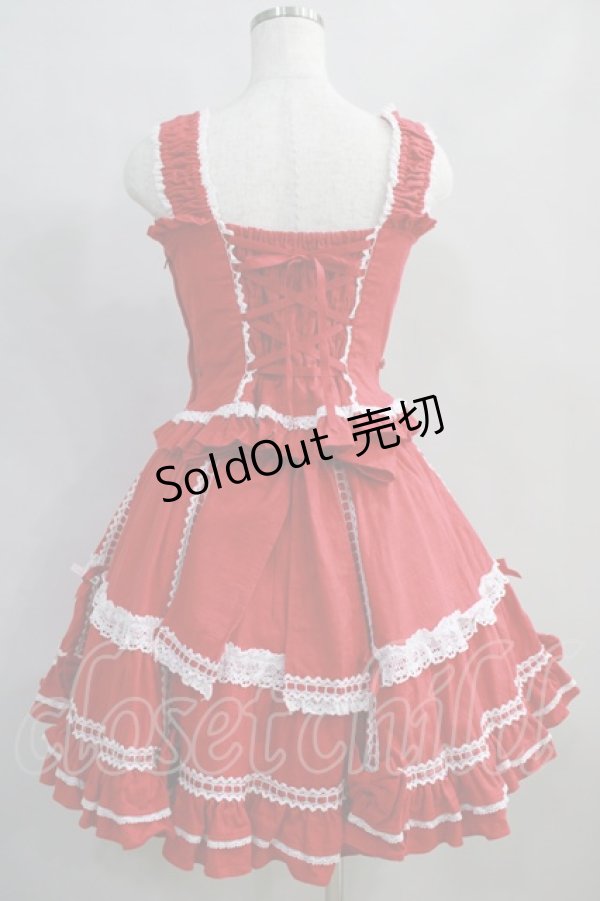 画像3: Angelic Pretty / Prettyビスチェ＆スカートSet Free レッド H-24-06-17-007-AP-OP-NS-ZH (3)