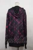 画像2: NieR Clothing / 総柄ZIPパーカー  黒 H-24-06-20-026-PU-TO-KB-ZT074 (2)