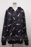 画像1: NieR Clothing / 防寒裏起毛パーカー  黒 H-24-06-20-028-PU-TO-KB-ZT059 (1)