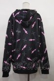 画像2: NieR Clothing / 防寒裏起毛パーカー  黒 H-24-06-20-028-PU-TO-KB-ZT059 (2)