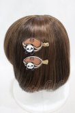画像2: NieR Clothing / ヘアクリップ2個セット  どら焼き田中さん H-25-05-11-1013-PU-AC-KB-ZH (2)