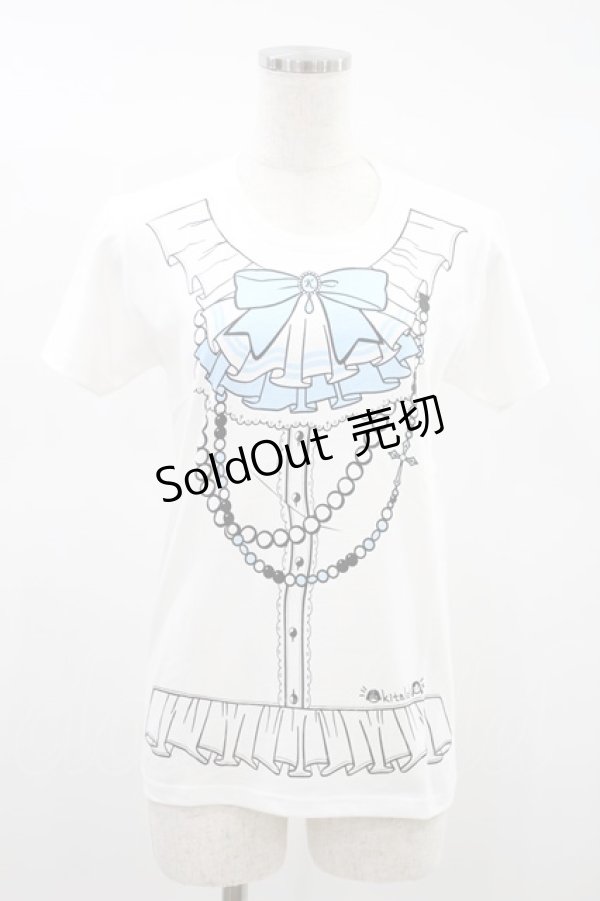 画像1: kitaloli / 北ロりオリジナルTシャツ  白 H-24-07-01-1021-LO-TS-NS-ZH (1)