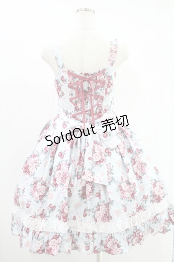 画像3: BABY,THE STARS SHINE BRIGHT / シュガーブーケ〜永遠の乙女の憧れ〜柄ジャンパースカートIV+リボンクリップセット Free アンティークブルー H-24-07-01-1002-BA-OP-NS-ZH (3)