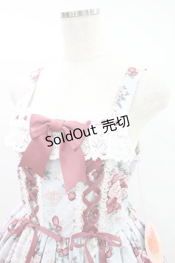 画像4: BABY,THE STARS SHINE BRIGHT / シュガーブーケ〜永遠の乙女の憧れ〜柄ジャンパースカートIV+リボンクリップセット Free アンティークブルー H-24-07-01-1002-BA-OP-NS-ZH (4)