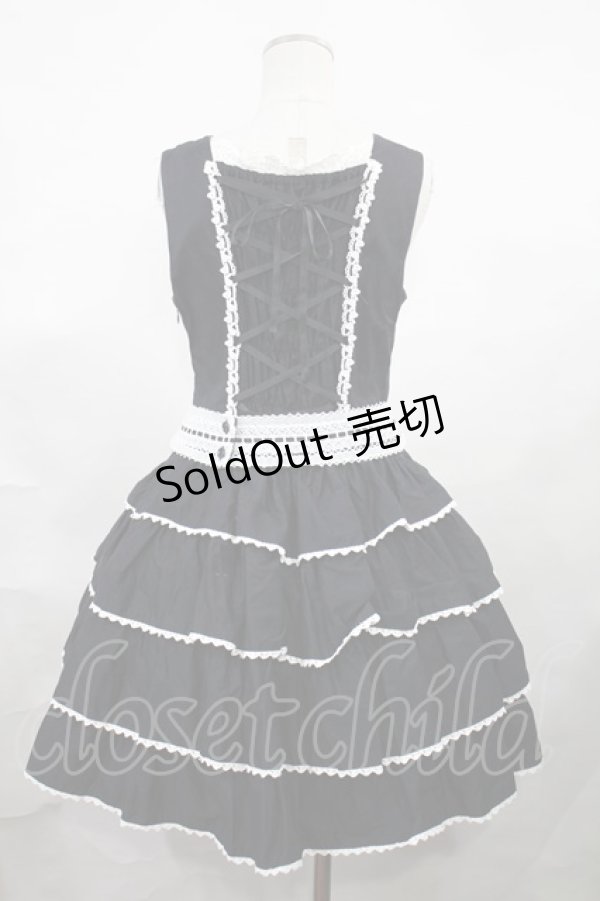 画像3: BABY,THE STARS SHINE BRIGHT / リリーレーヌジャンパースカート F 黒 H-24-07-04-1002-BA-OP-NS-ZH (3)