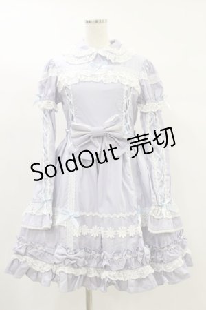 画像: Angelic Pretty / フラワーレースワンピース(2008) Free サックス H-24-07-06-071-AP-OP-NS-ZH