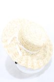画像2: MILK / Mademoiselle HAT - ナチュラル×白リボン H-24-07-11-037-ML-AC-KB-ZT-K004 (2)