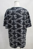 画像3: NieR Clothing / ロゴ総柄カットソー  黒×白 H-25-05-11-1036-PU-TS-KB-ZH (3)