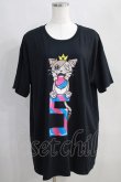 画像1: NieR Clothing / プリントCOTTON CUTSEW  黒 H-25-05-11-1032-PU-TO-KB-ZH (1)