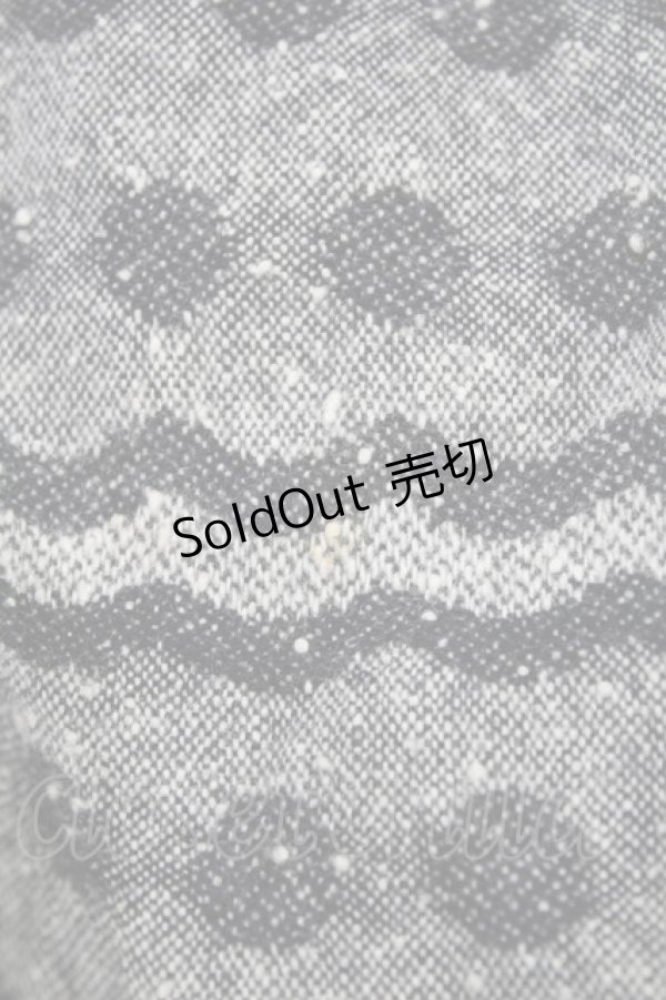 画像3: Jane Marple / ドットボーダージャンパースカート  グレー H-25-10-20-026-JM-OP-KB-ZH (3)